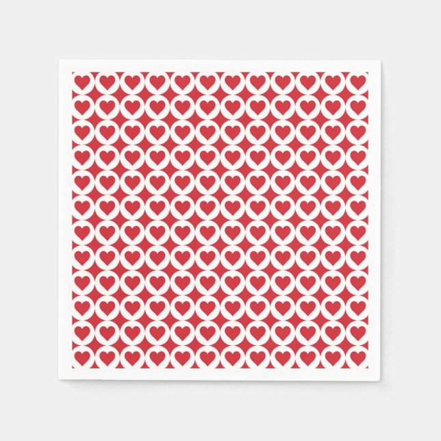 Guardanapo De Papel Valentine Hearts Paper Napkins (Frente)