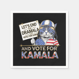 Guardanapo De Papel Vamos acabar com o Dramala e votar em Kamala