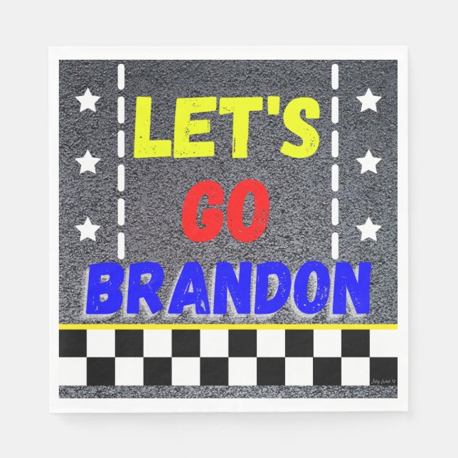 Guardanapo De Papel Vamos Go Brandon Napkins (Frente)