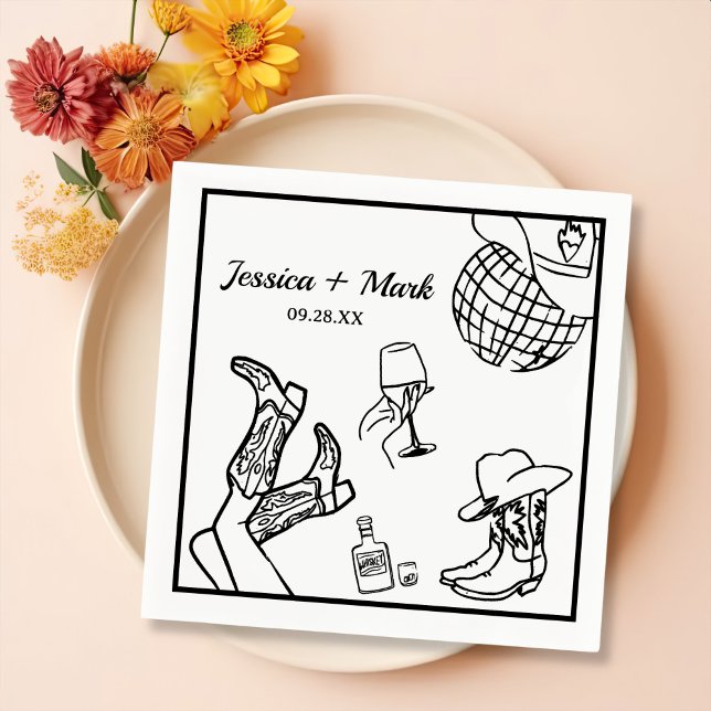 Guardanapo De Papel Vamos Lá Garota Festa de Despedida de Solteira em  (Criador carregado)