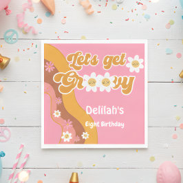 Guardanapo De Papel Vamos obtém o rancho retro vintage aniversário