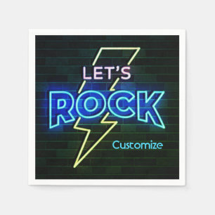 Guardanapo De Papel Vamos Rock Lightning Bolt 2