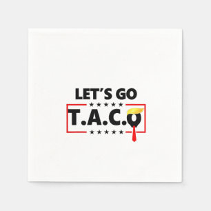 Guardanapo De Papel Vamos Vai Taco Trump 4 De Julho Amantes De Taco
