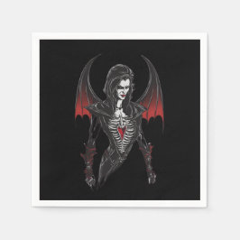 Guardanapo De Papel Vampiro Halloween 6, festa, vampiro aterrorizante.