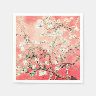 Guardanapo De Papel Van Gogh Almond Blossoms Peach