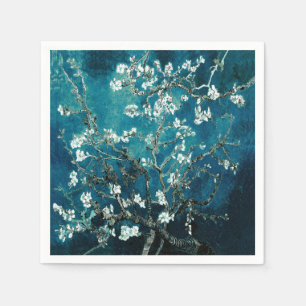 Guardanapo De Papel Van Gogh Almond Blossoms : Teal Escuro