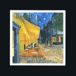 Guardanapo De Papel Van Gogh - Cafe Terrace<br><div class="desc">Cafe Terrace,  famosa pintura de Vincent van Gogh</div>