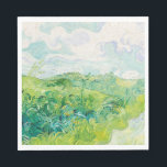 Guardanapo De Papel Van Gogh. Campos de Trigo Verde Auvers. Impression<br><div class="desc">O guardanapo "Campos de Trigo Verde,  Auvers" de Van Gogh.</div>