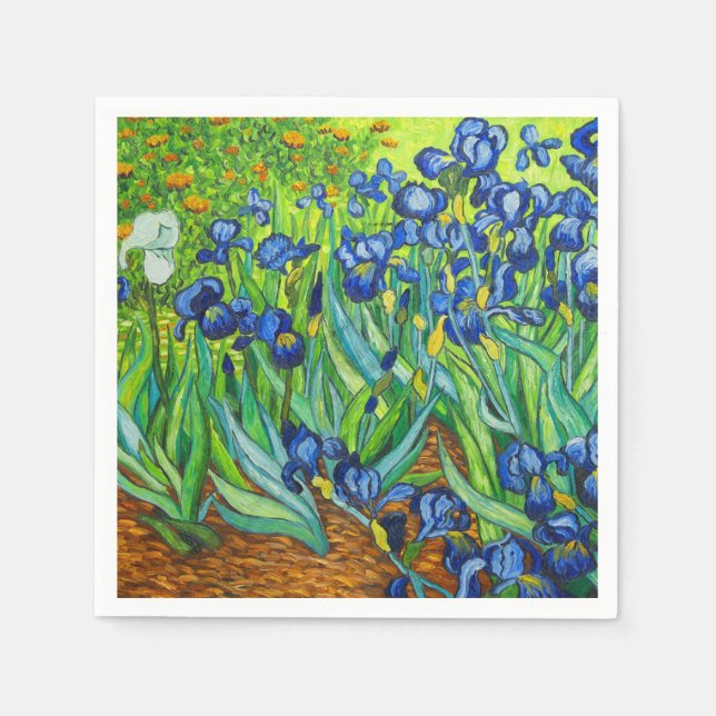 Guardanapo De Papel Van Gogh Irises (Frente)