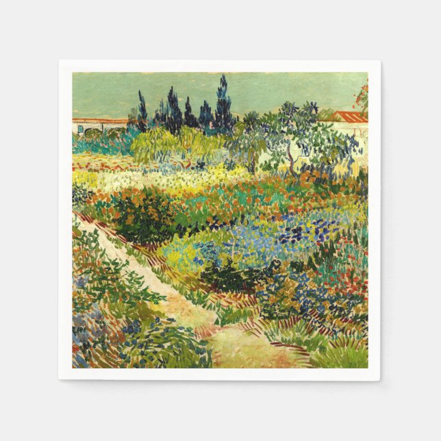 Guardanapo De Papel Van Gogh - Jardim de Arles (Frente)