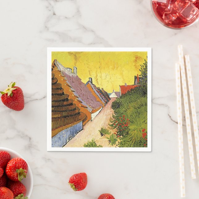 Guardanapo De Papel Van Gogh - Street in Saintes-Maries, (Insitu)