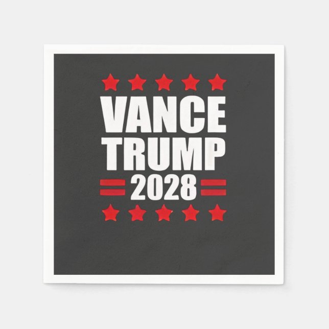 Guardanapo De Papel Vance Trump Presidencial Eleições 2028 Política (Frente)
