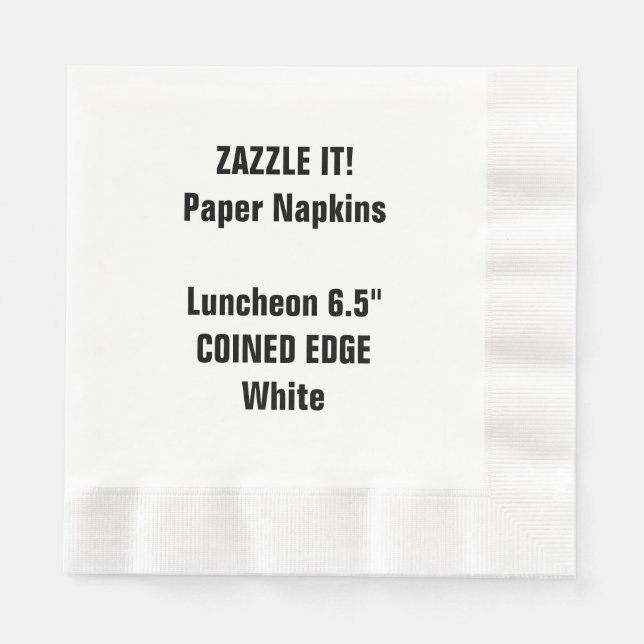 Guardanapo De Papel Vazio de Napkin de Papel de Retalho Branco Persona (Frente)