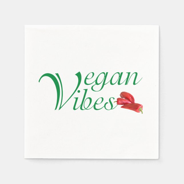 Guardanapo De Papel Vegan vibes (Frente)