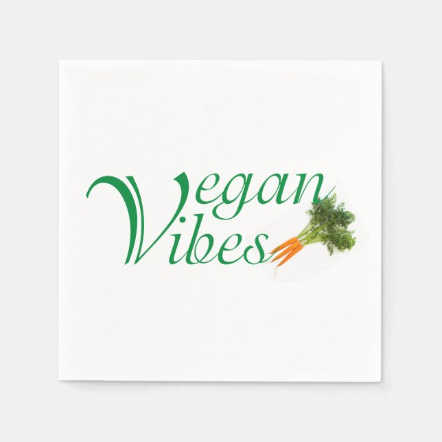 Guardanapo De Papel Vegan vibes (Frente)