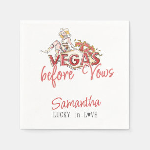 Guardanapo De Papel Vegas Antes de Vows Casino Lucky Modern Bacheloret