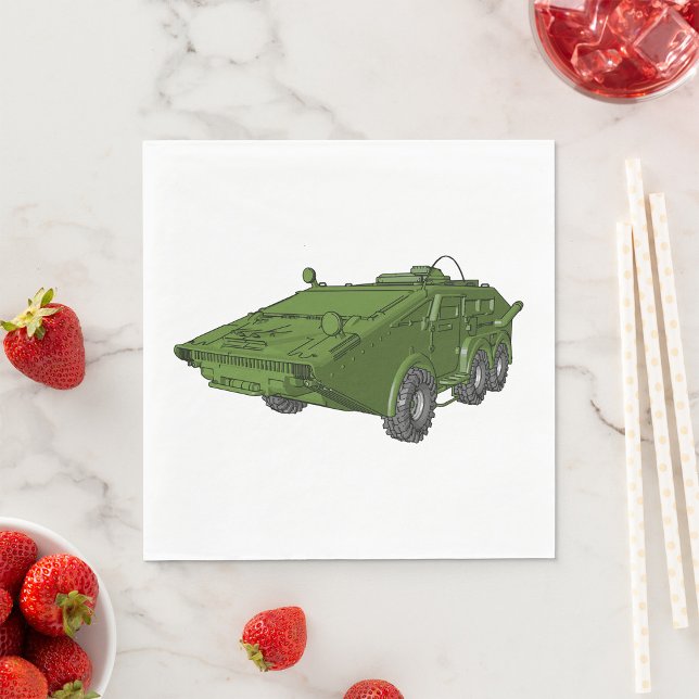 Guardanapo De Papel Veículo Militar Blindado Verde (Criador carregado)