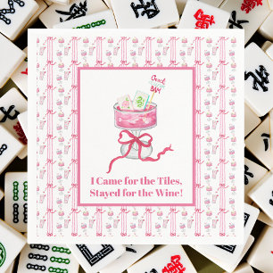 Guardanapo De Papel Veio para os Azulejos, Ficou para o Wine Mahjong F