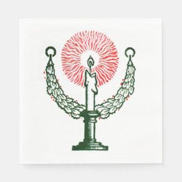 Guardanapo De Papel Vela de Natal Tradicional