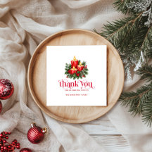 Velas de Natal & Decoração de Festas com Azevinho