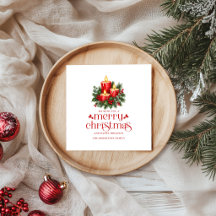 Velas de Natal & Festa de Decoração de Azevinho