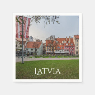 Guardanapo De Papel Velha cidade de Riga no outono