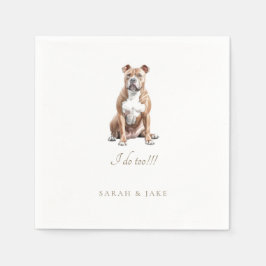 Guardanapo De Papel Velho Bulldog Pet Wedkins