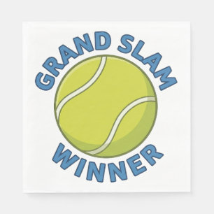 Guardanapo De Papel Vencedor do Grand Slam Bola de Tênis Campeão Espor