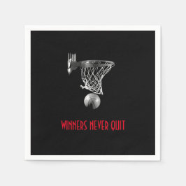 Guardanapo De Papel Vencedores nunca param de jogar basquete