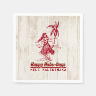 Guardanapo De Papel Vende Holiday Hawaiian Hula Girl