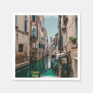 Guardanapo De Papel Veneza Itália Cidade Flutuante