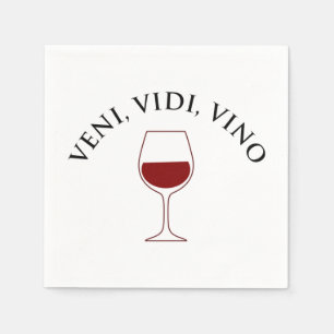 Guardanapo De Papel Veni, Vidi, Vino Engraçado Furioso Fora Latina