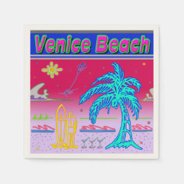 Guardanapo De Papel "Venice Beach" Surfer Napkins