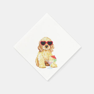 Guardanapo De Papel Verão cocker spaniel