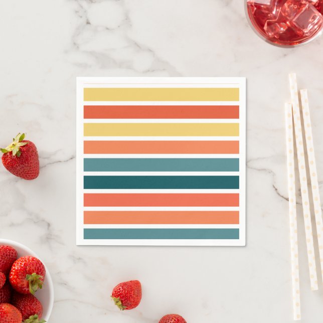 Guardanapo De Papel Verão de 77 Stripes (Insitu)