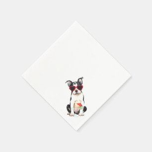 Guardanapo De Papel Verão de Boston Terrier