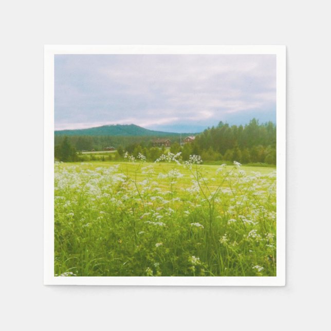 Guardanapo De Papel Verão em Hälsingland - Helsingia  (Frente)