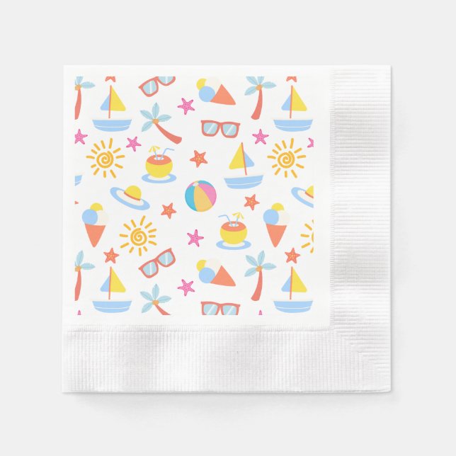 Guardanapo De Papel Verão Repleto (Frente)