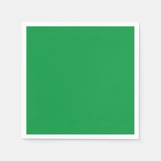 Guardanapo De Papel Verde Brilhante (Frente)