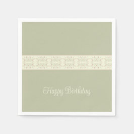 Guardanapo De Papel Verde Claro E Rosa Rosado