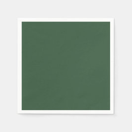 Guardanapo De Papel Verde Esmeralda Escuro Cor Sólida