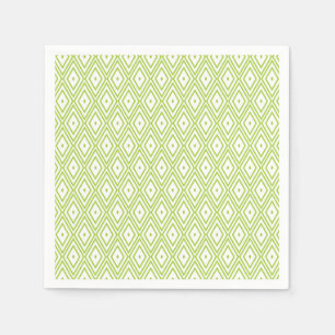 Guardanapo De Papel verde limão e Livro Branco de Diamantes Nápoles