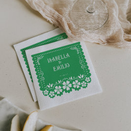 Guardanapo De Papel Verde | Mexicano Papel Picado Wedding