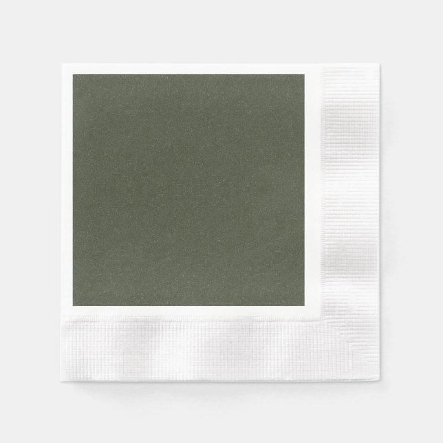 Guardanapo de Papel Verde Musgo Texturizado – Pers (Frente)