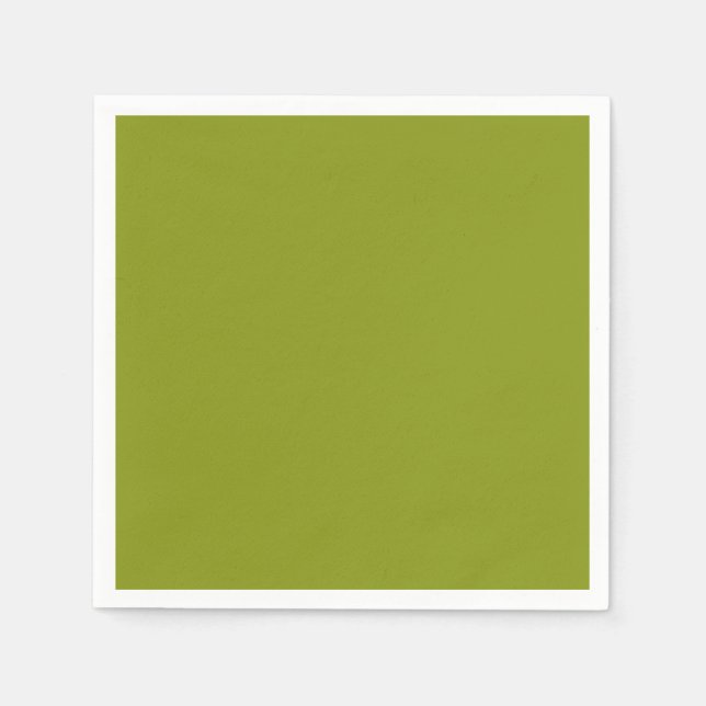 Guardanapo De Papel Verde Trendy (cor sólida) (Frente)