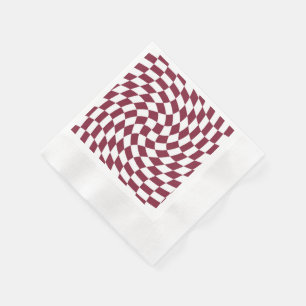 Guardanapo De Papel Verificação de Coleção de Casamentos Violet Burgun