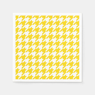 Guardanapo De Papel Verificação de som amarelo e branco