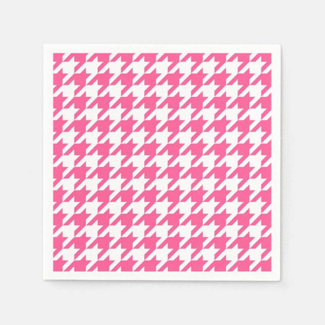Guardanapo De Papel Verificação de Tonalidade Rosa e Branca (Frente)