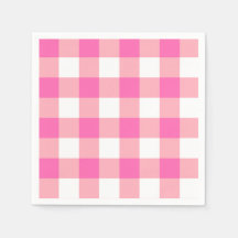 Verificações de Xadrez Gingham Grandes e Rosa