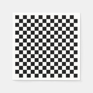 Guardanapo De Papel Verificar quadro de verificação de padrão branc